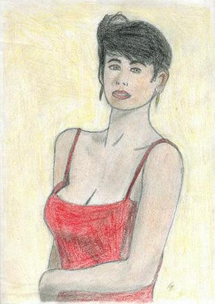Dessin de Demi Moore